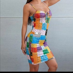 New Bodycon colorful dress
